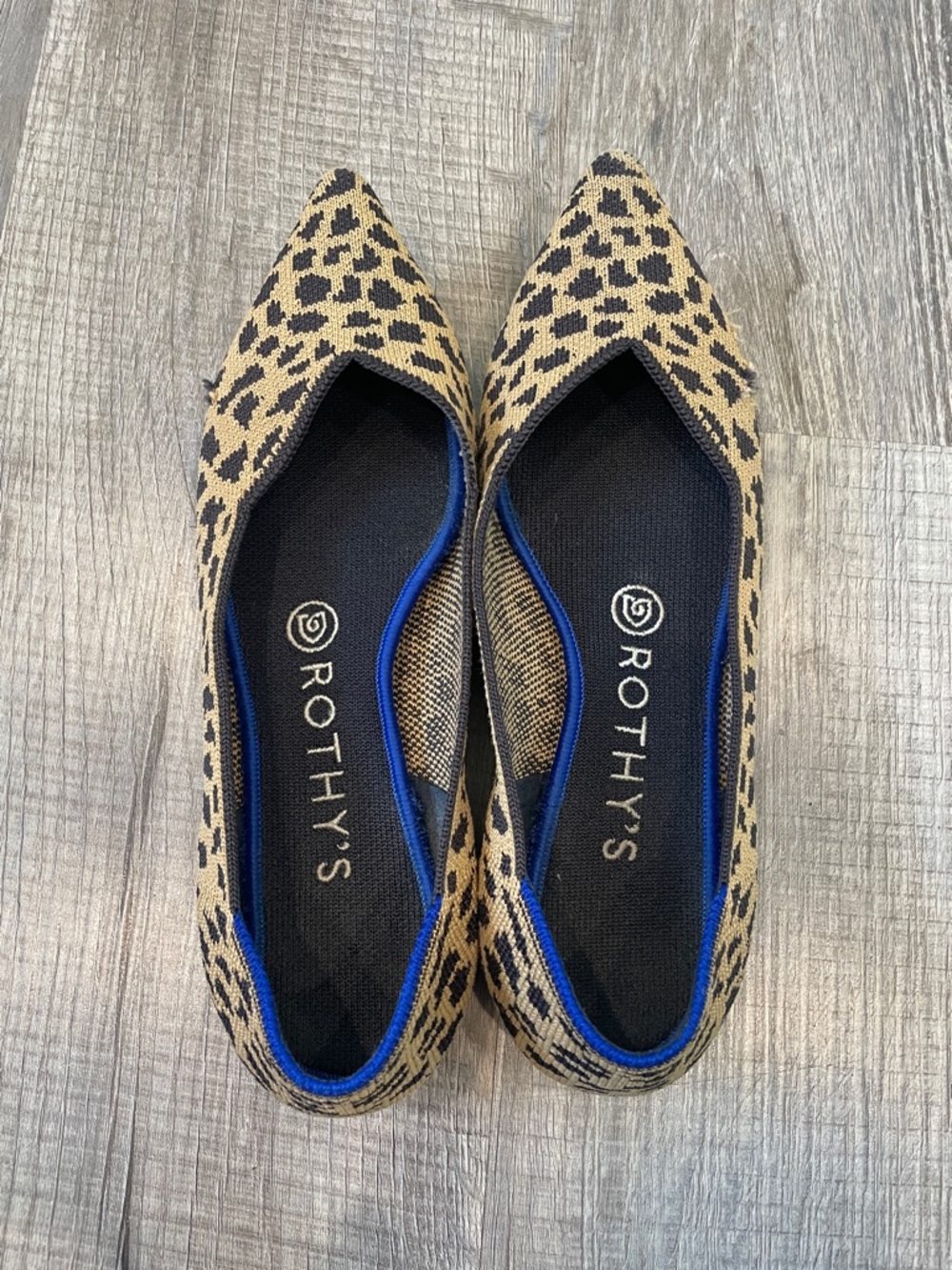 Rothy's Leopard-Print Pointed Flats
